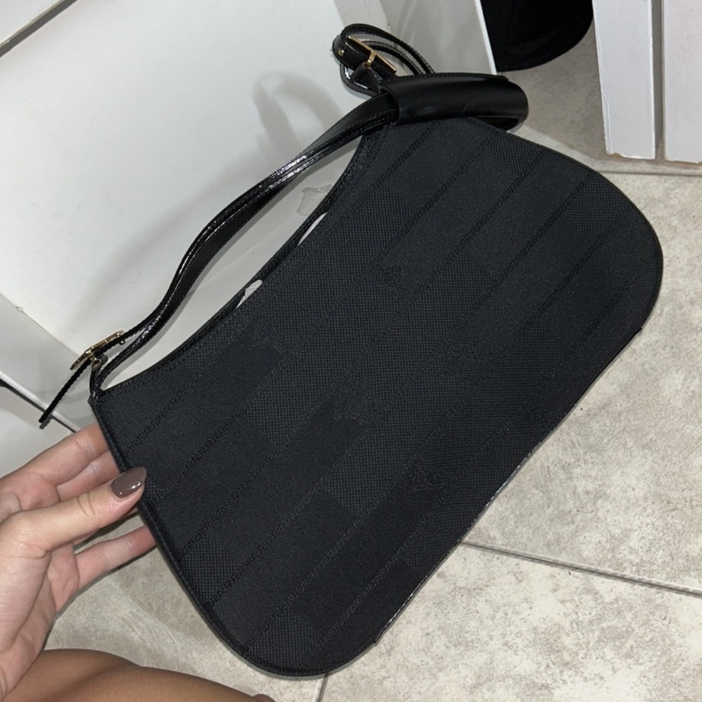 Vintage Versace Medusa Black Shoulder Bag! Made in Italy